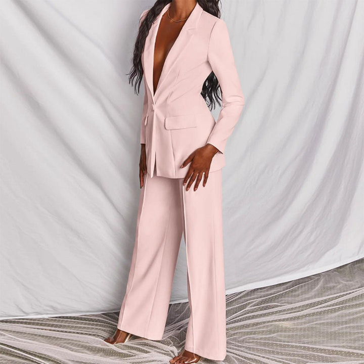 Farrah | Structured Blazer and Wide Leg Pants Set