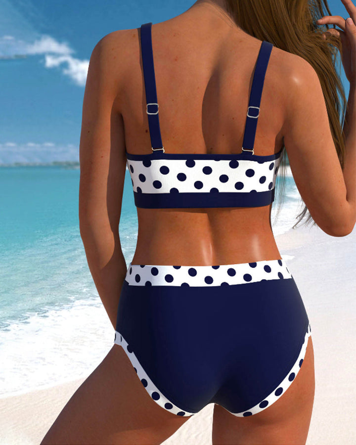 Fawn | High Waisted Polka Dot Bikini Set