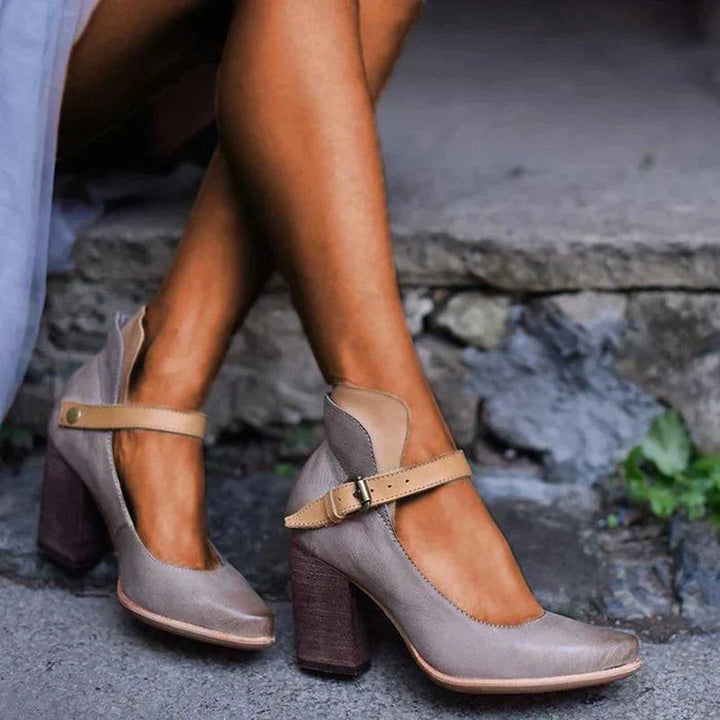 Fiona | Mary Jane Heels With Block Heel