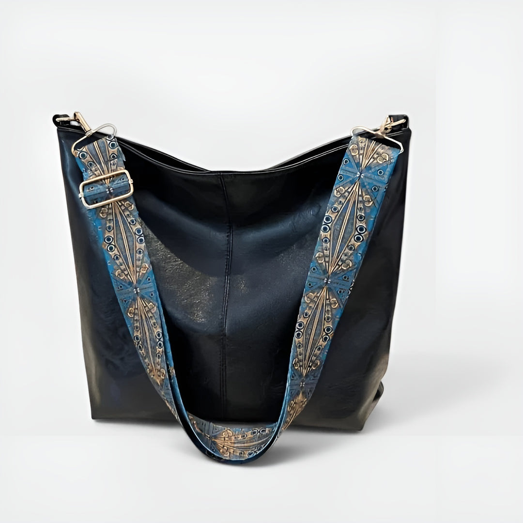Florinda | Boho Shoulder Bag with Patterned Strap