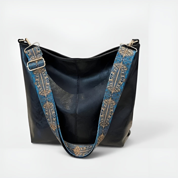 Florinda | Boho Shoulder Bag with Patterned Strap