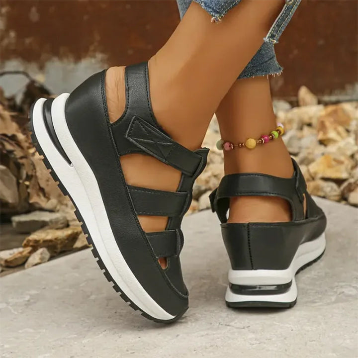Gabrielle | Platform Sandals with Cutout Strap Design