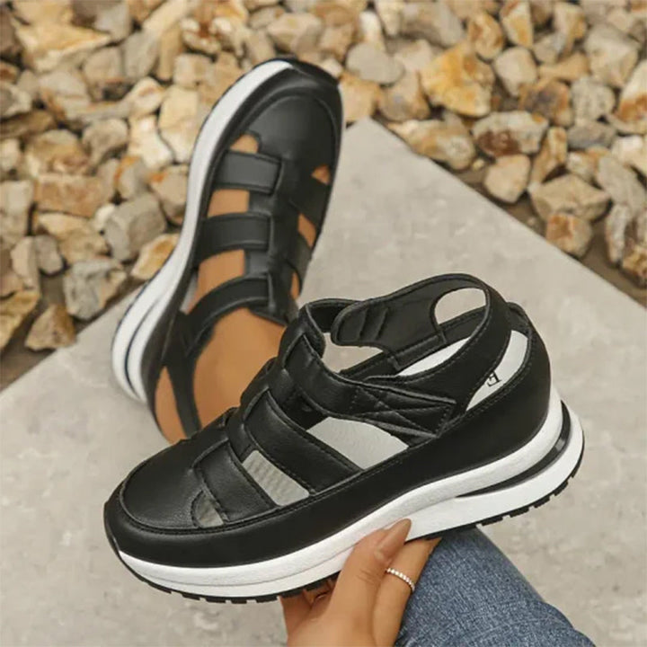 Gabrielle | Platform Sandals with Cutout Strap Design