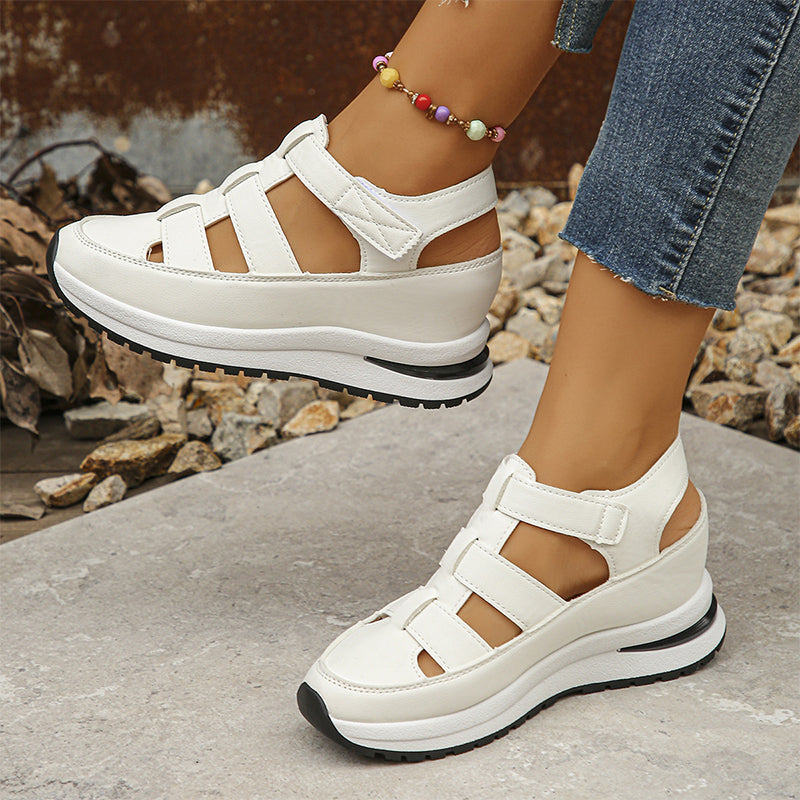Gabrielle | Platform Sandals with Cutout Strap Design