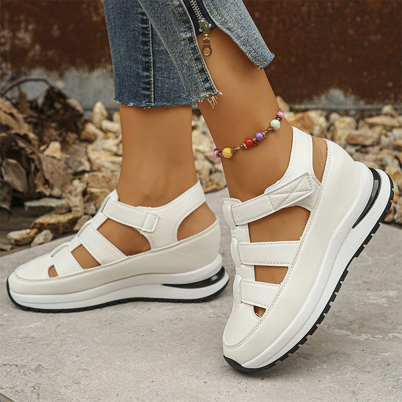 Gabrielle | Platform Sandals with Cutout Strap Design