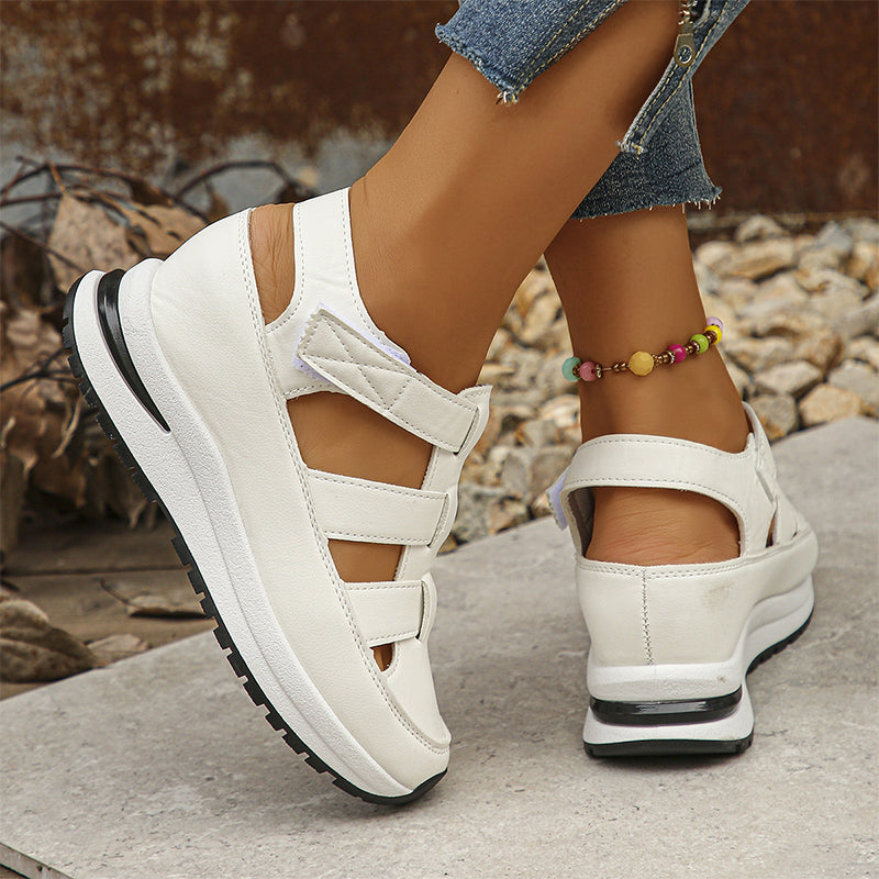 Gabrielle | Platform Sandals with Cutout Strap Design