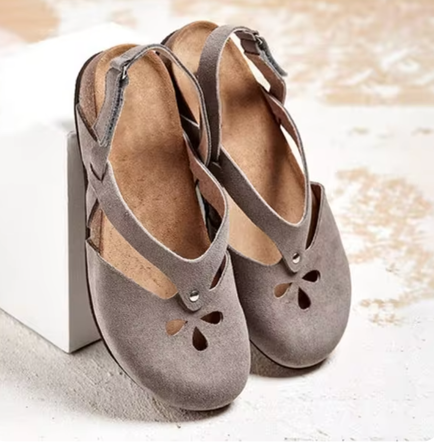 Galatea | Classic Mary Jane Flats with Cutout Detail