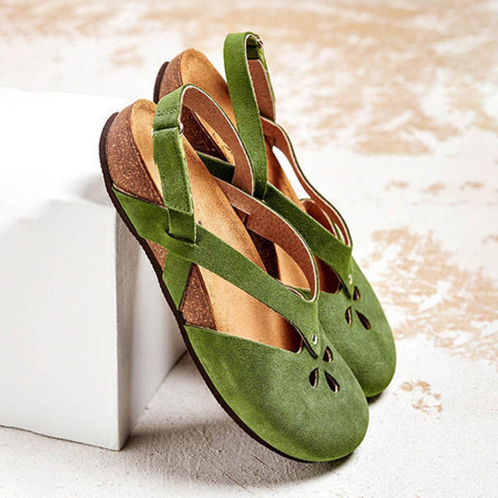 Galatea | Classic Mary Jane Flats with Cutout Detail