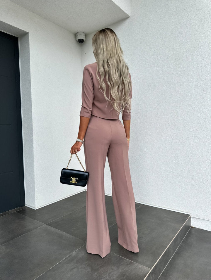 Geraldine | Chic Two Piece Set with Wide Leg Pants