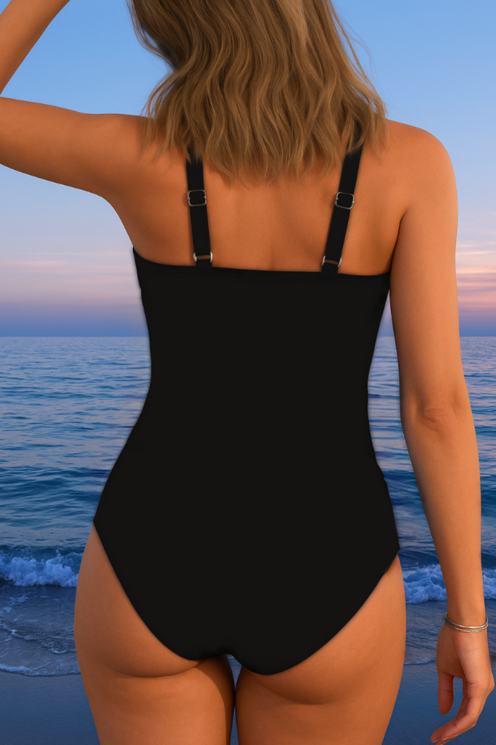 Gina | Wrap One Piece Swimsuit with Ruched Side