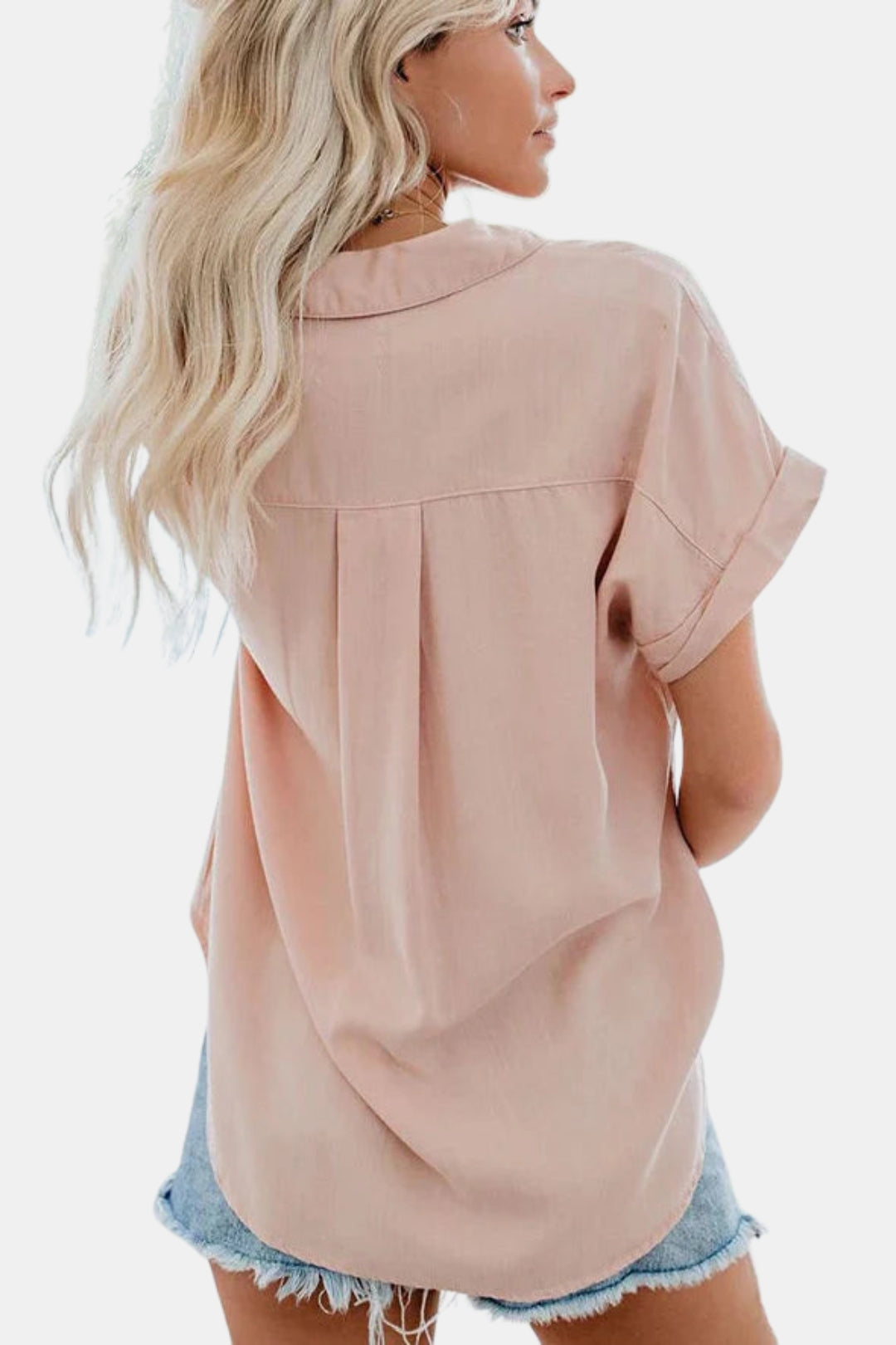 Girevynna | Classic Button Up Shirt with Chest Pocket