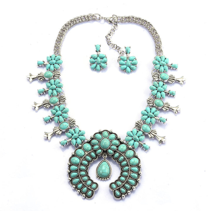 Greysen | Tatement Western Necklace Set with Pendant