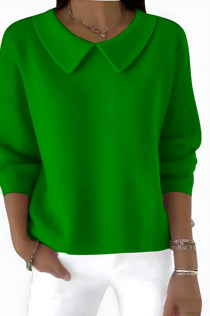 Hadley | Chic Knit Sweater with Peter Pan Collar