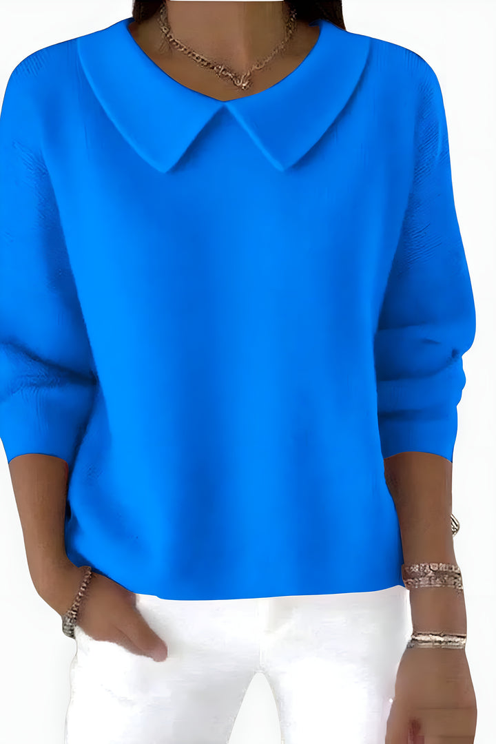 Hadley | Chic Knit Sweater with Peter Pan Collar