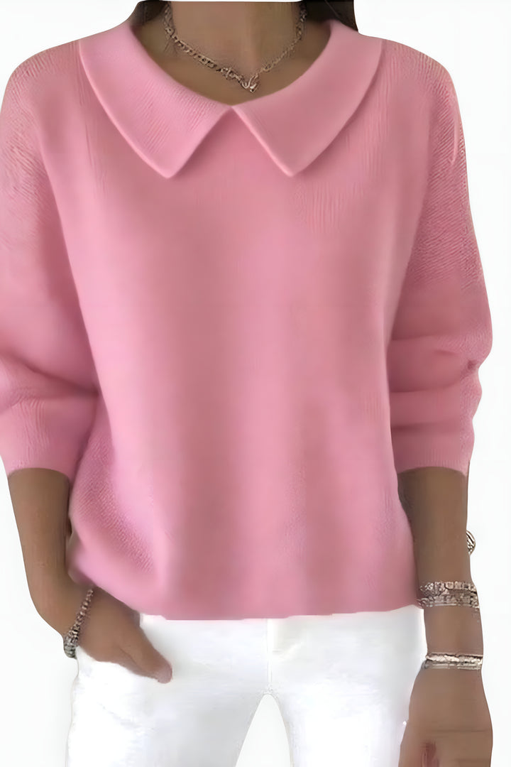 Hadley | Chic Knit Sweater with Peter Pan Collar
