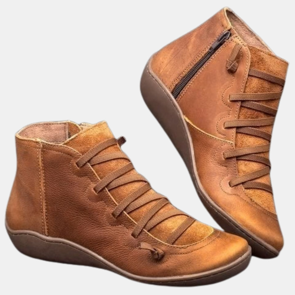 Harlie | Supportive Ankle Boots with Lace-Up Detail