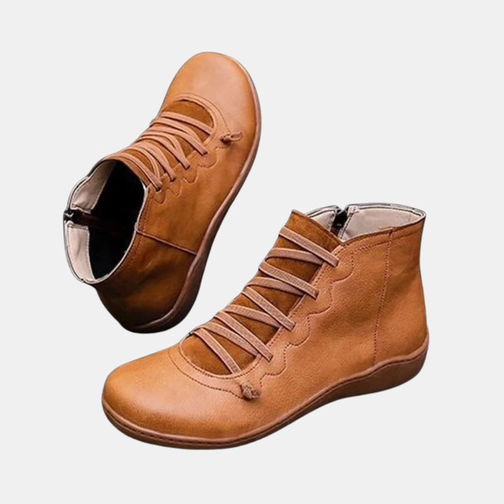 Harlie | Supportive Ankle Boots with Lace-Up Detail