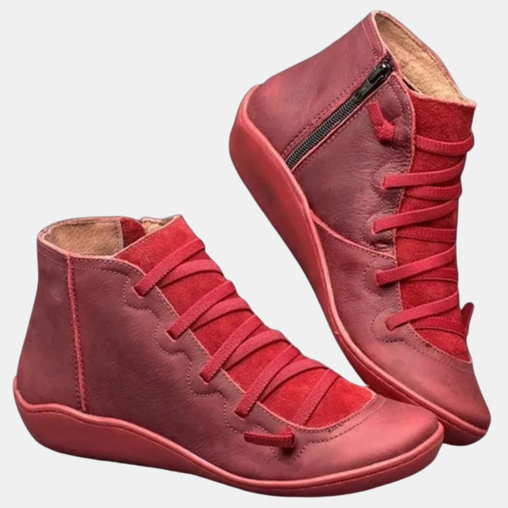 Harlie | Supportive Ankle Boots with Lace-Up Detail
