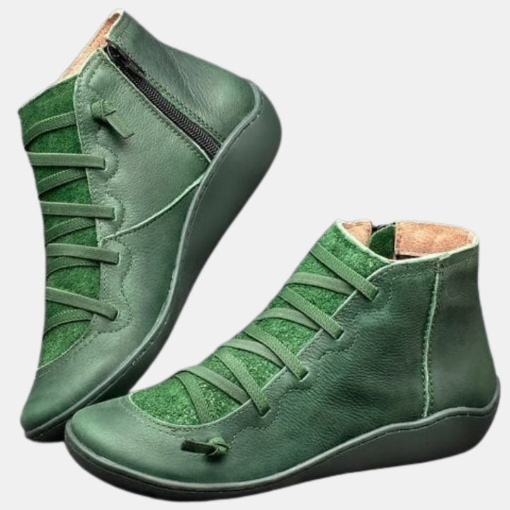 Harlie | Supportive Ankle Boots with Lace-Up Detail