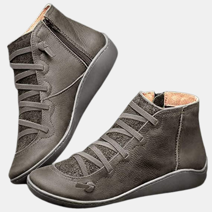 Harlie | Supportive Ankle Boots with Lace-Up Detail
