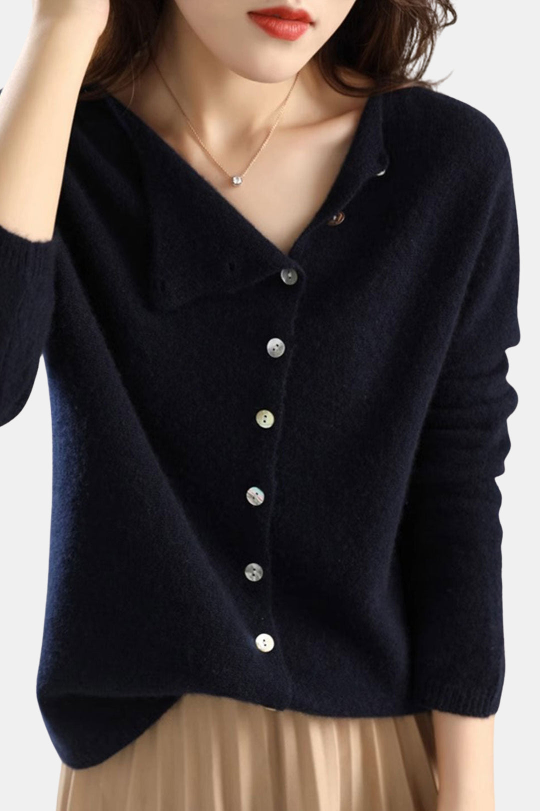 Harlow | Classic Button Knit Cardigan