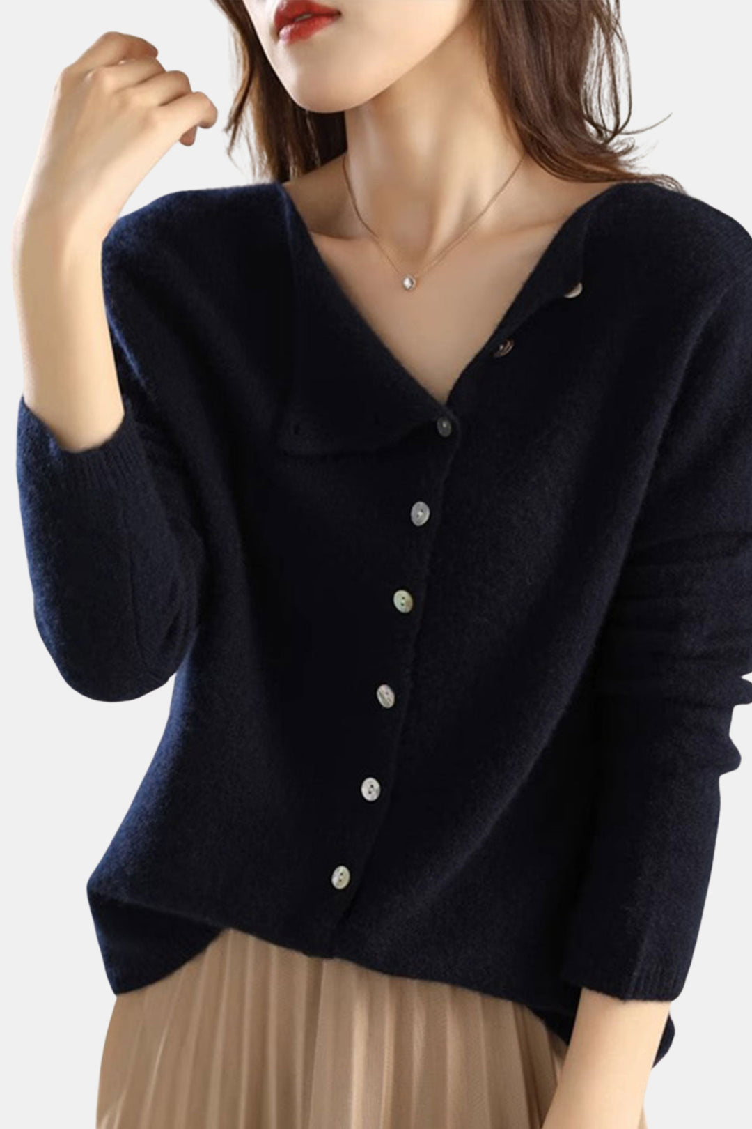 Harlow | Classic Button Knit Cardigan