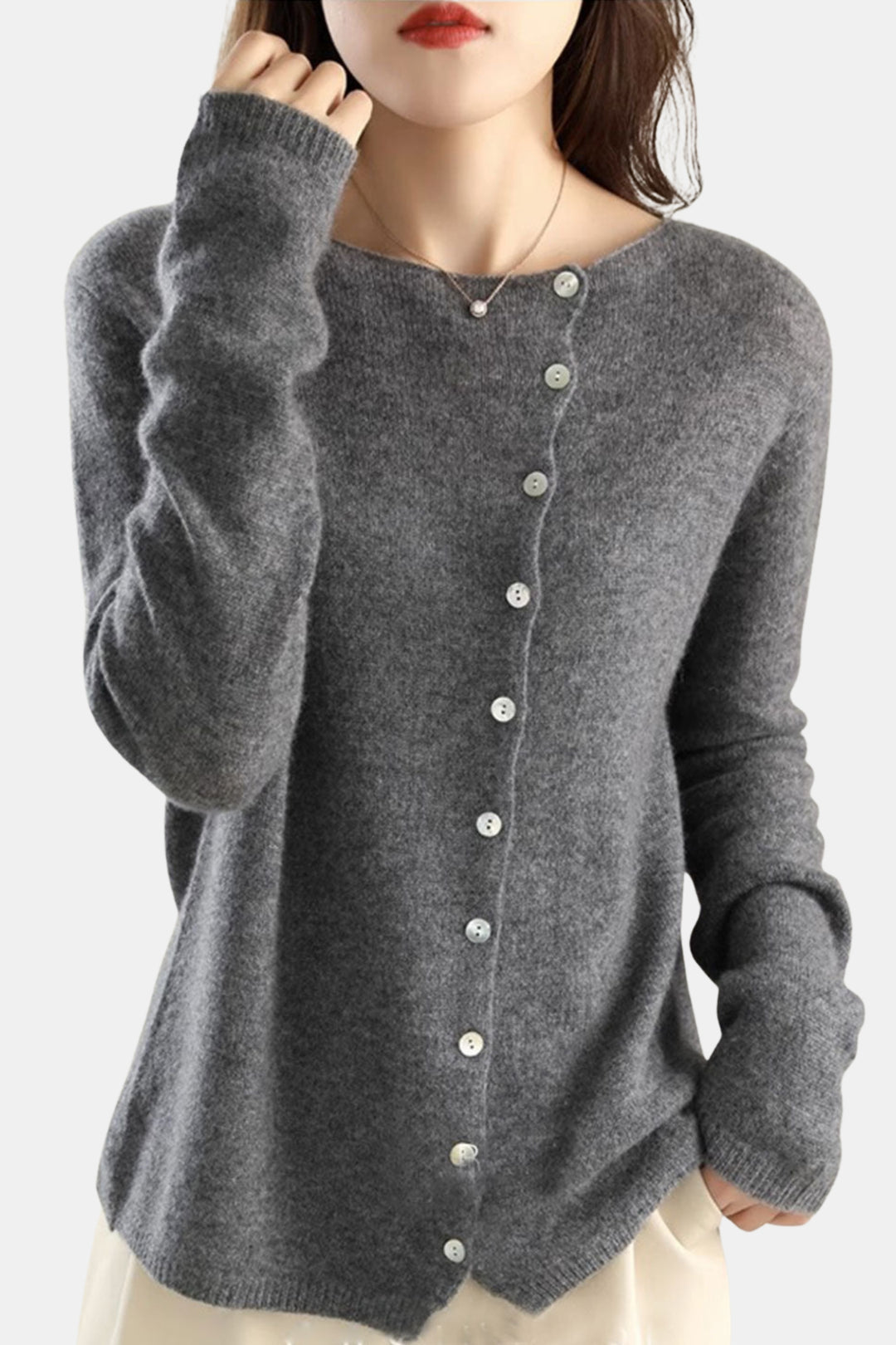 Harlow | Classic Button Knit Cardigan