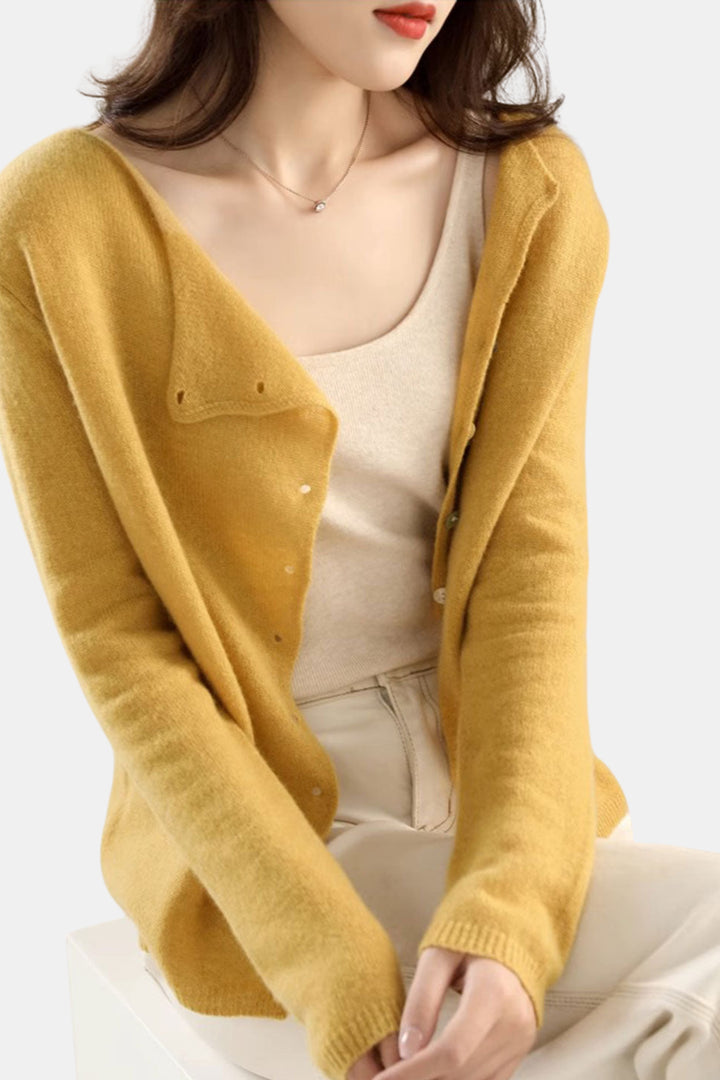 Harlow | Classic Button Knit Cardigan