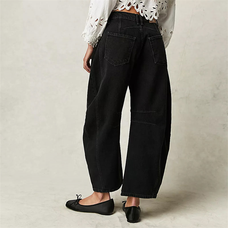 Harper | Barrel Leg Jeans With High Rise