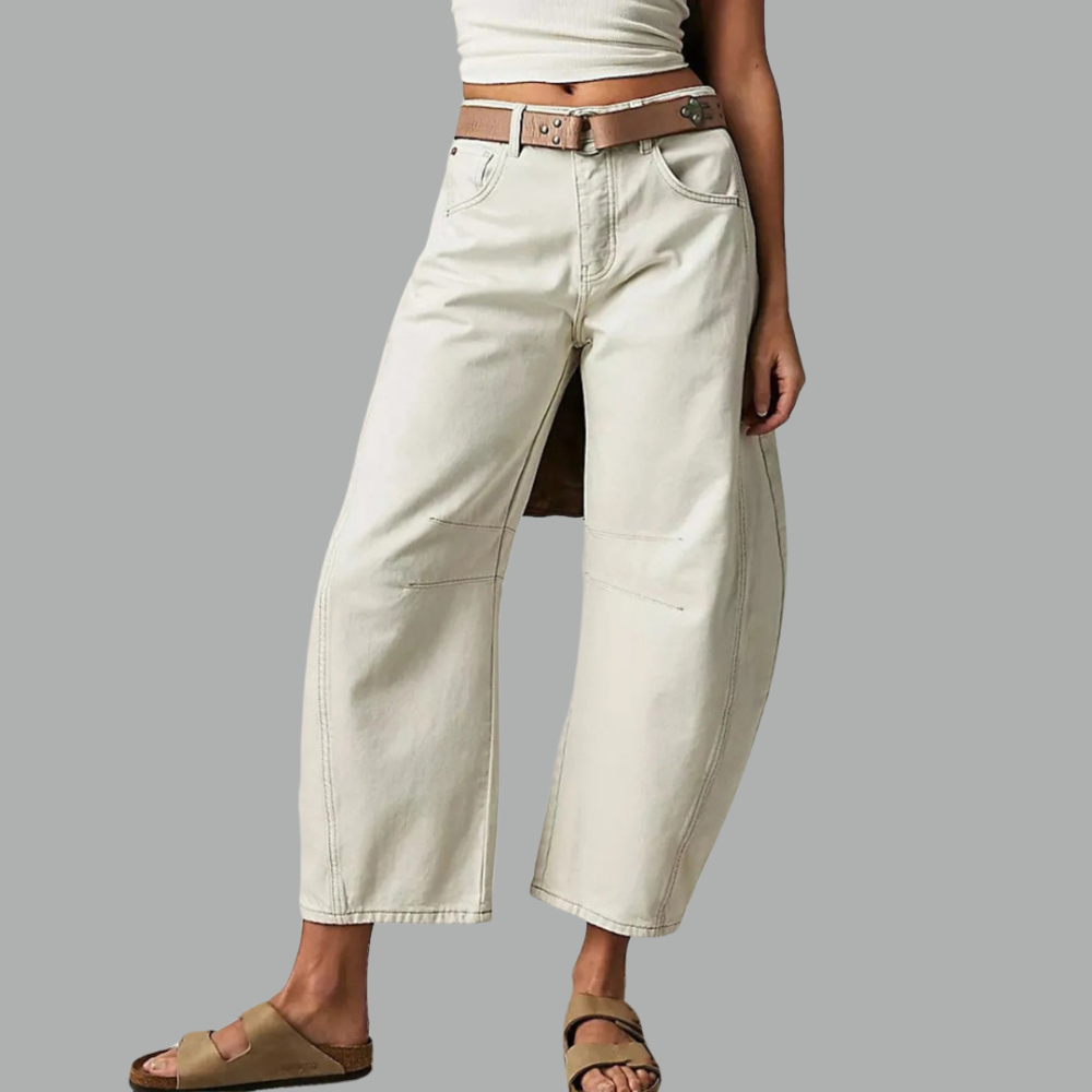 Harper | Barrel Leg Jeans With High Rise