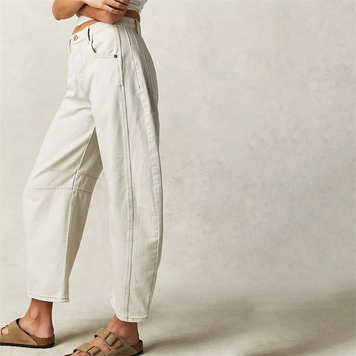 Harper | Barrel Leg Jeans With High Rise