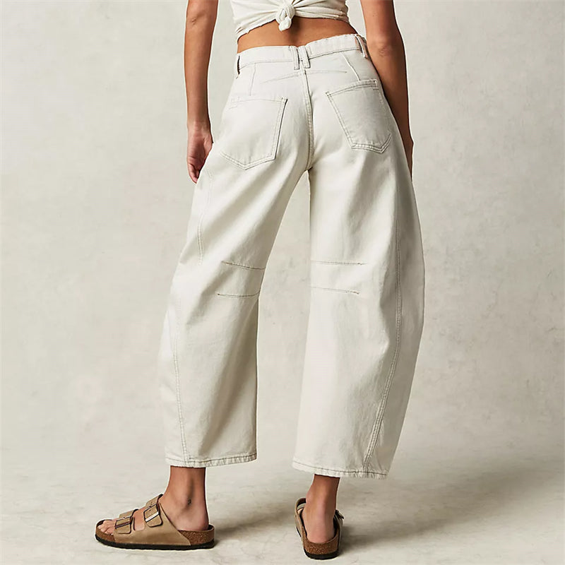 Harper | Barrel Leg Jeans With High Rise