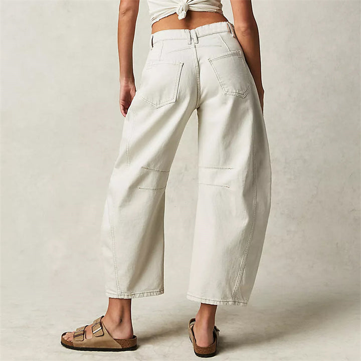 Harper | Barrel Leg Jeans With High Rise