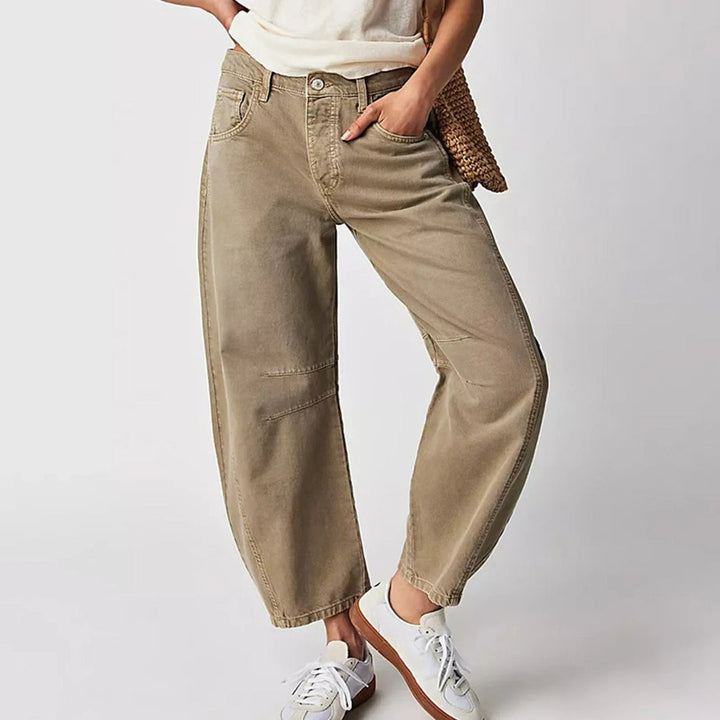 Harper | Barrel Leg Jeans With High Rise