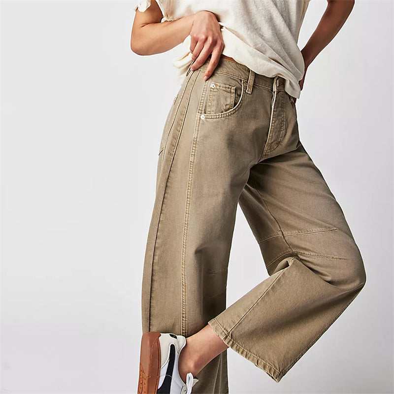 Harper | Barrel Leg Jeans With High Rise