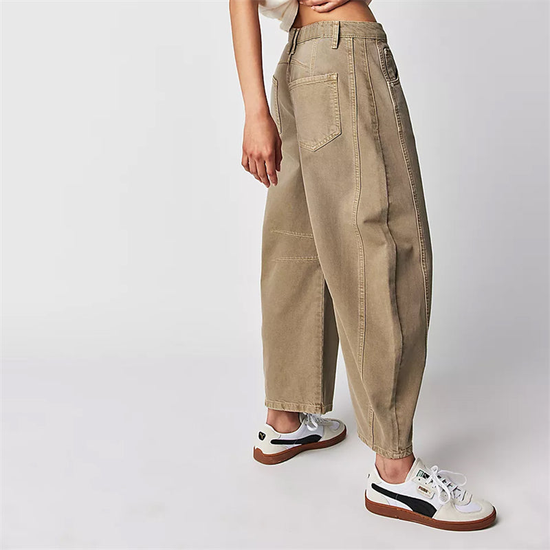 Harper | Barrel Leg Jeans With High Rise