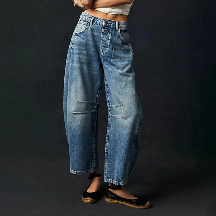 Harper | Barrel Leg Jeans With High Rise