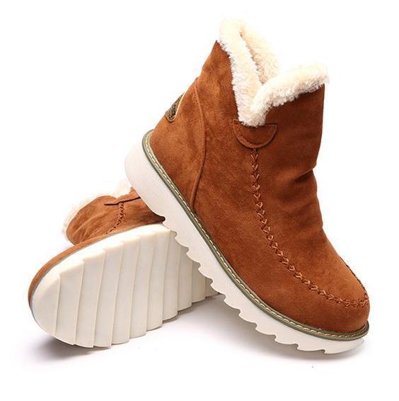 Harper | Lined Ankle Boots With Platform Sole