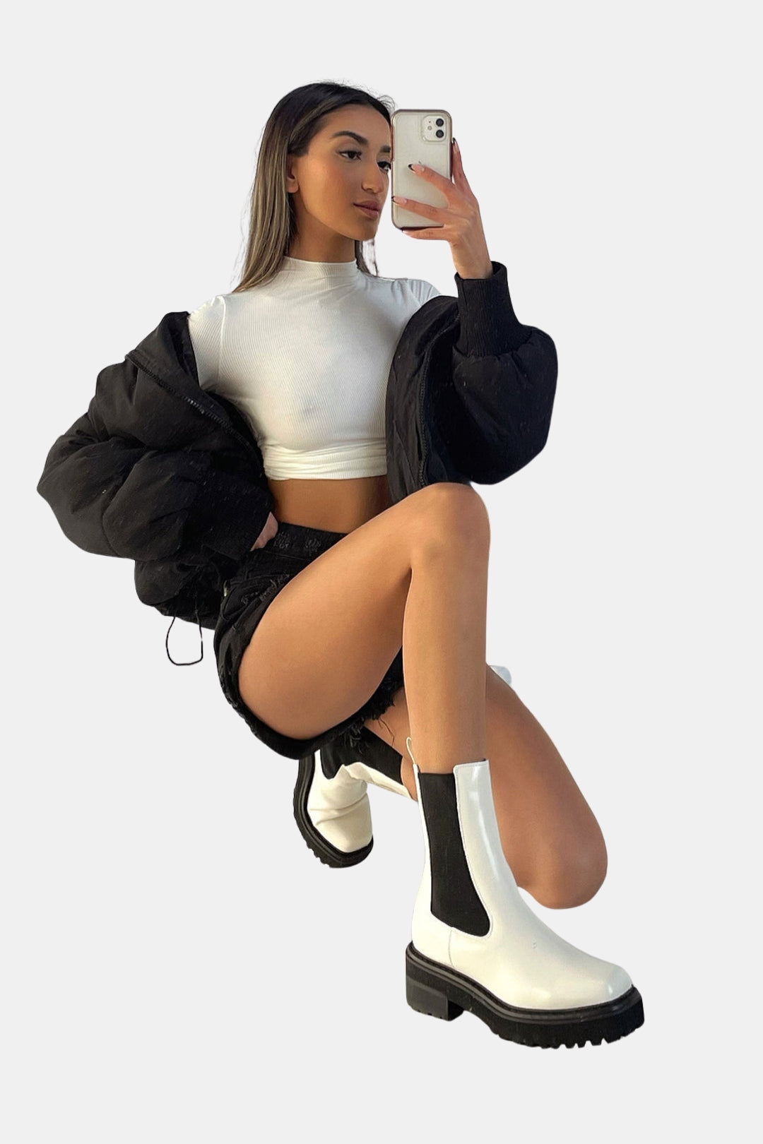 Hattie | Modern Chelsea Boots with Contrast Panels