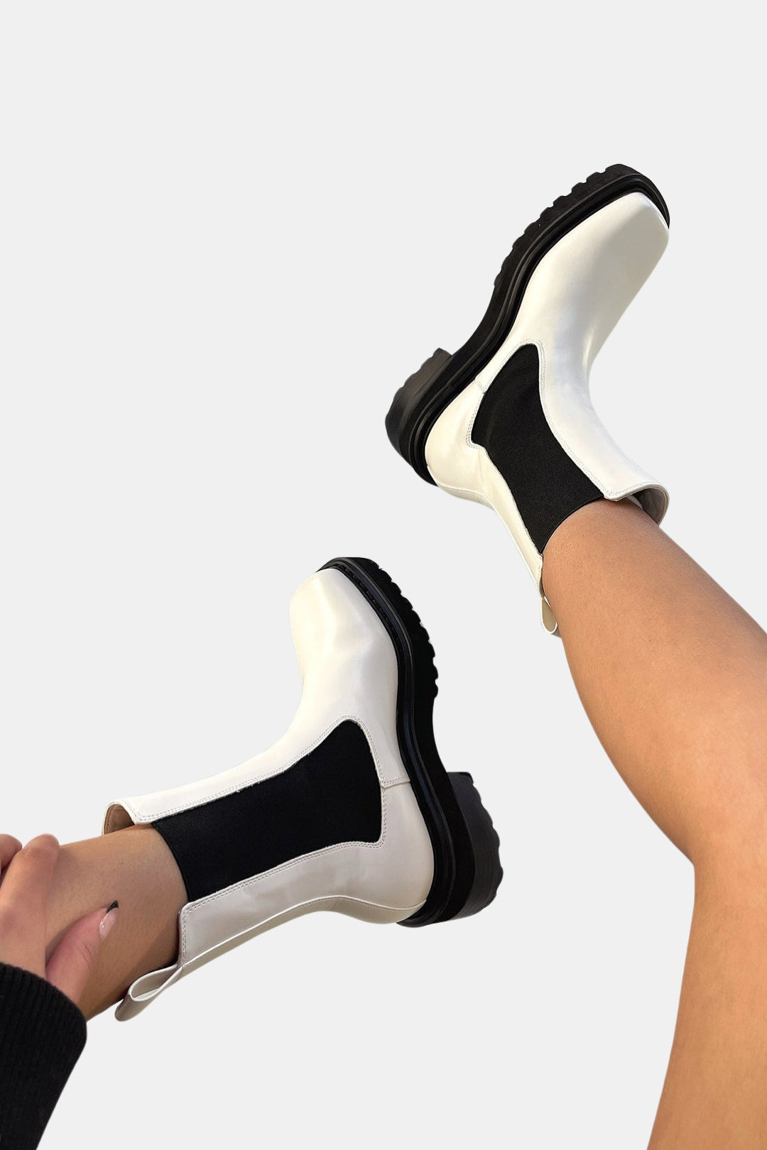 Hattie | Modern Chelsea Boots with Contrast Panels