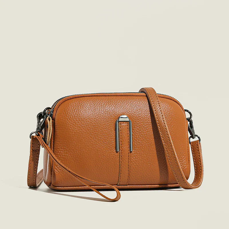 Herminea | Minimalist Crossbody Bag with Zip Closure