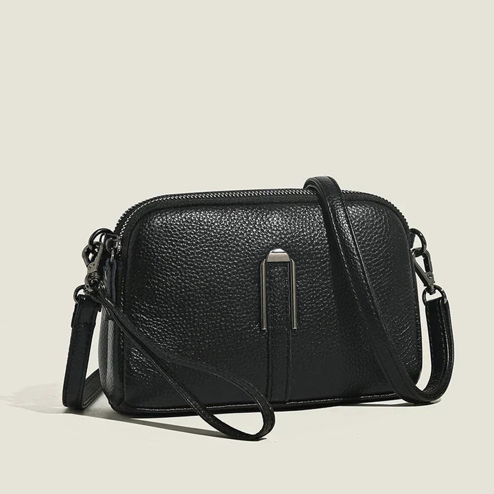Herminea | Minimalist Crossbody Bag with Zip Closure