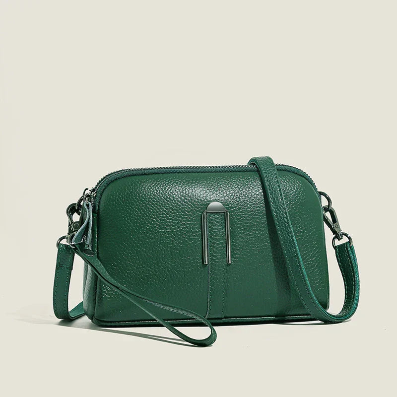 Herminea | Minimalist Crossbody Bag with Zip Closure