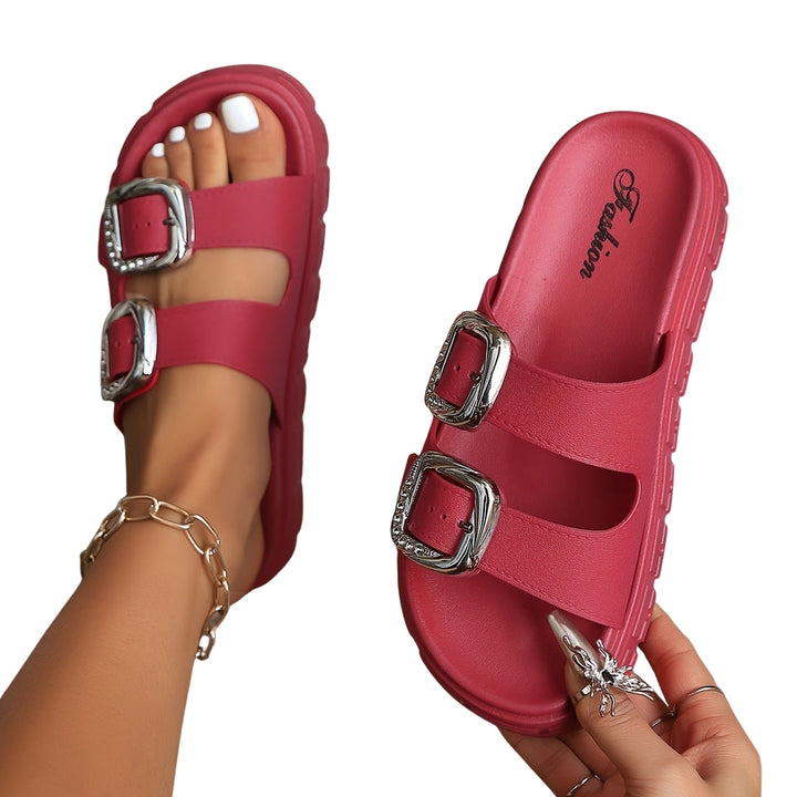 Hestia | Double Buckle Slide Sandals