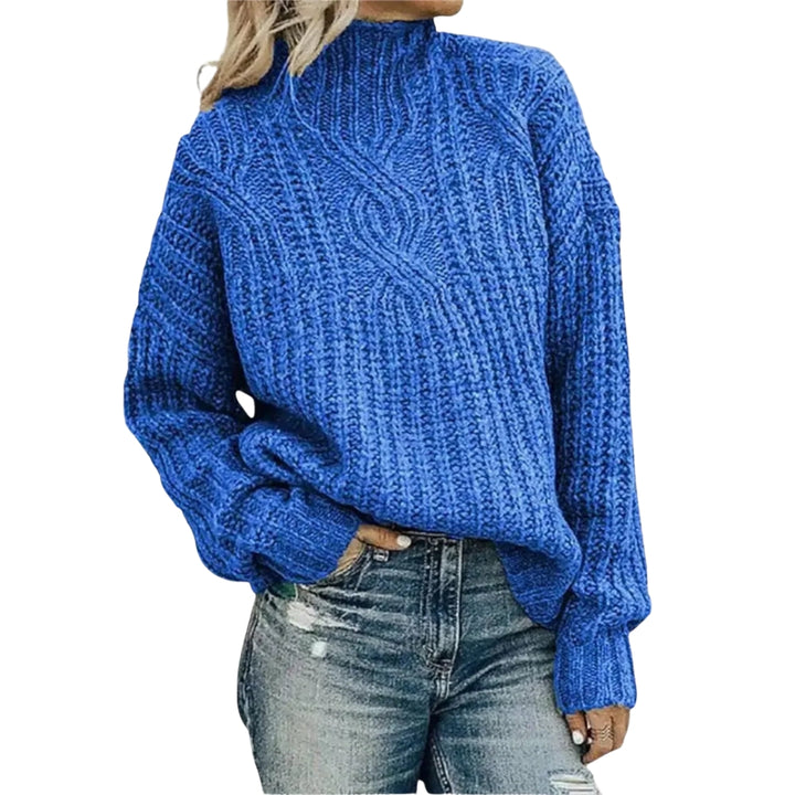 Holland | Cable Knit Sweater with High Neck