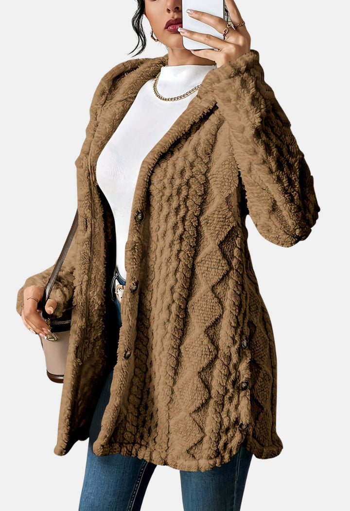 Hollandia | Textured Knit Cardigan with Button Front