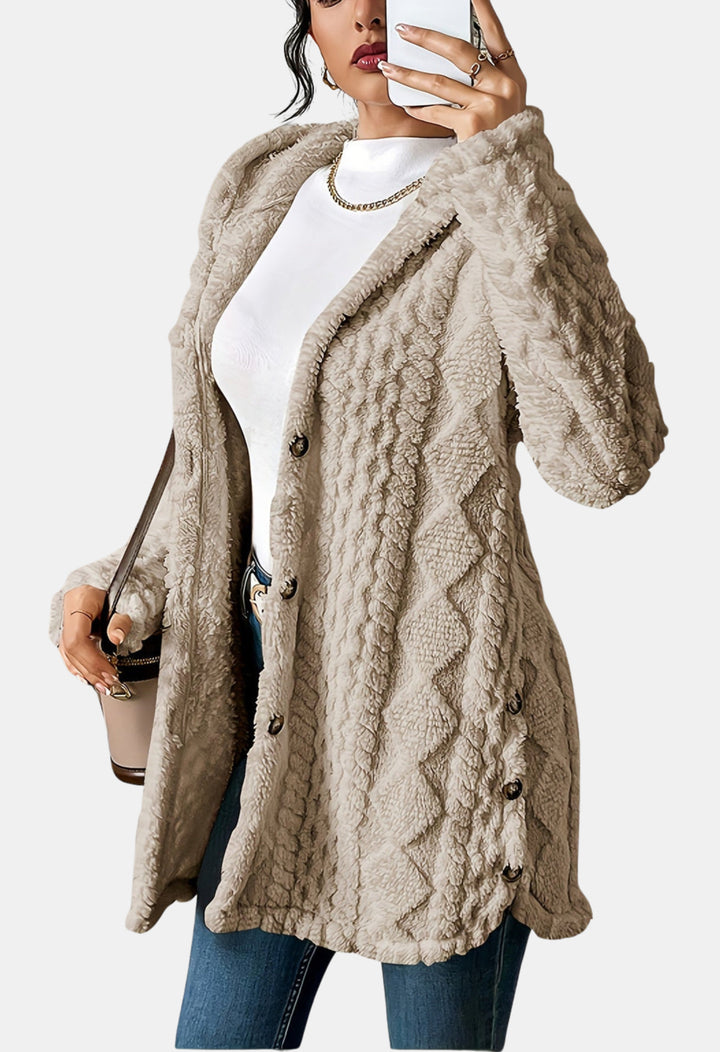 Hollandia | Textured Knit Cardigan with Button Front