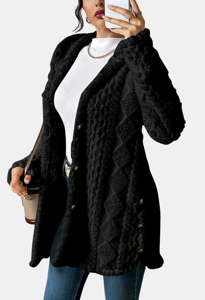 Hollandia | Textured Knit Cardigan with Button Front