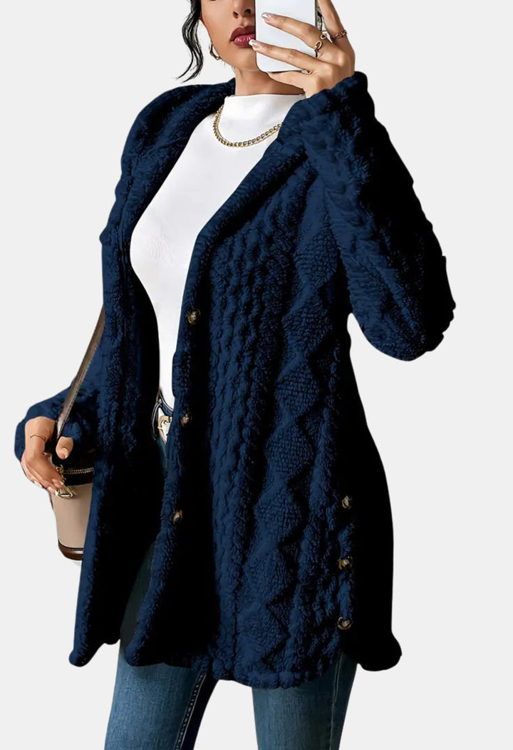 Hollandia | Textured Knit Cardigan with Button Front
