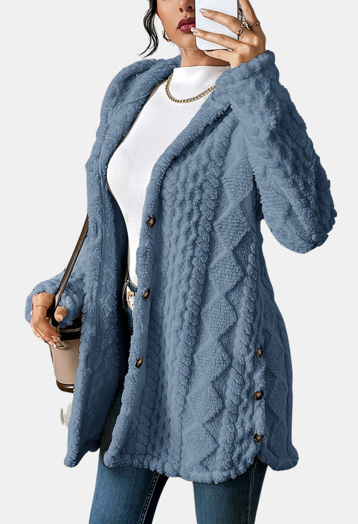 Hollandia | Textured Knit Cardigan with Button Front